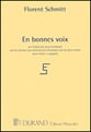 En Bonnes Voix SSA Singer's Edition cover
